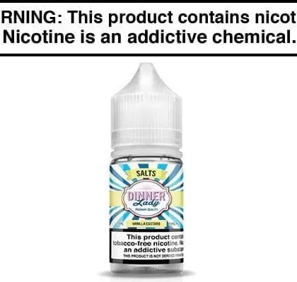 VANILLA CUSTARD BY DINNER LADY SALTS 30ML