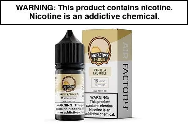 VANILLA CRUMBLE BY AIR FACTORY SALT 30ML