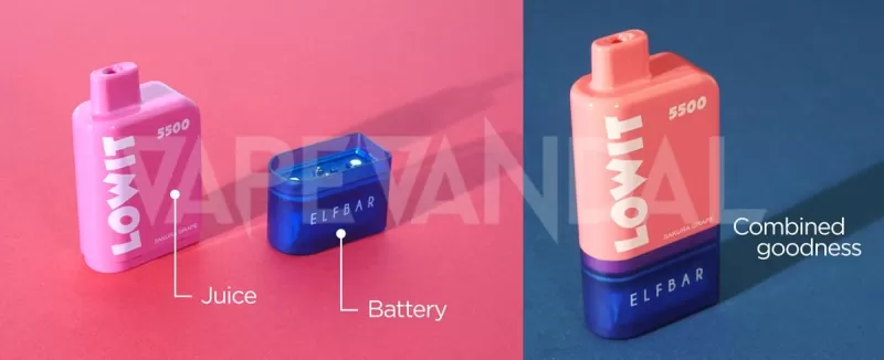 LOWIT 5500 PUFFS BY ELF BAR (WHOLESALE AVAILABLE) - Image 2