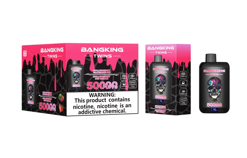 Bang King Twins 50K – 50K Puffs Dual Flavors 28ml E-Liquid Disposable Vape - Image 2