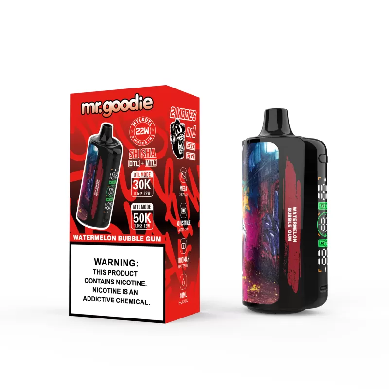 Mr. Goodie SHISHA 50000 – 50K Puffs DTL / MTL Mode 3mg / 6mg Nicotine Disposable Vape - Image 3