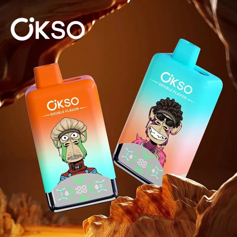 OKSO Double Flavor 60K – 60K Puffs 25ml×2 E-Liquid 0-5% Nicotine Disposable Vape