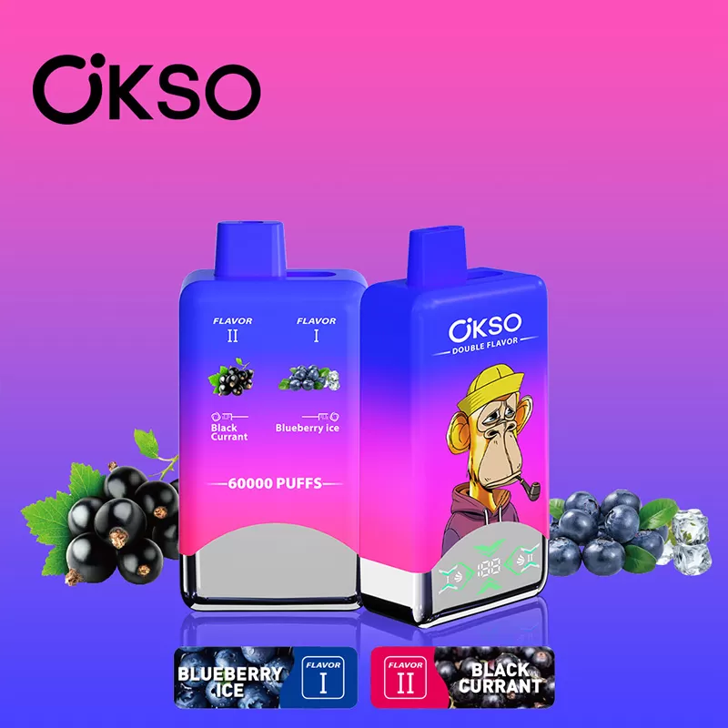 OKSO Double Flavor 60K – 60K Puffs 25ml×2 E-Liquid 0-5% Nicotine Disposable Vape - Image 2