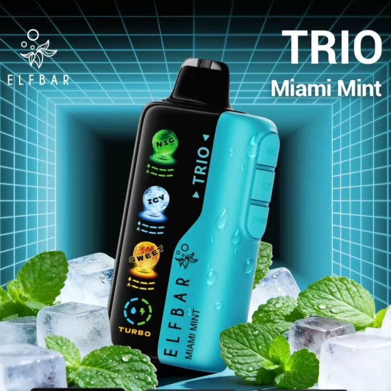 Elf Bar Trio 40000 – 40K Puffs Normal / Turbo Mode Adjustable Sweet Cool Sour Disposable Vape