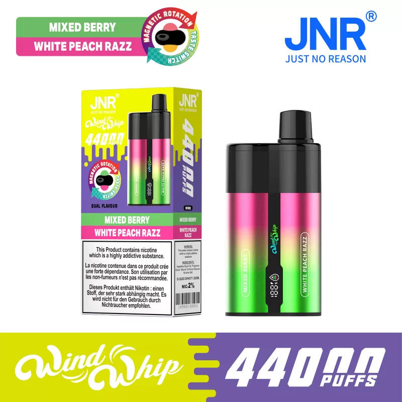 JNR Wind Whip 44000 – 44K Puffs 20*2ml E-Liquid Adjustable Airflow Disposable Vape - Image 3
