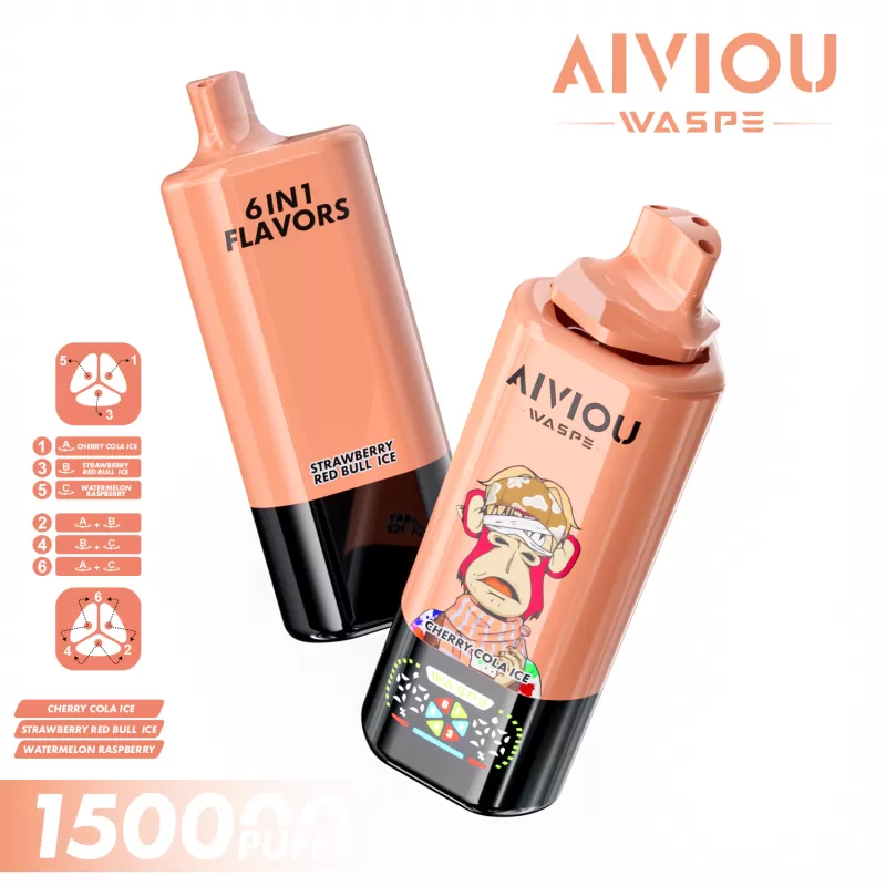WASPE Aiviou 6 in 1 1500000 – 150K Puffs 64ml 650mAh Disposable Vape - Image 3