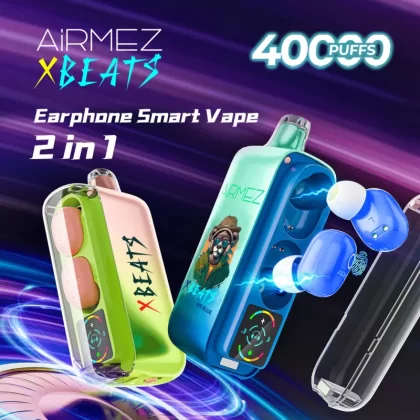 AIRMEZ Xbeat 40000 – 40K Puffs Hi-Fi Headphones Dual Airflow System Disposable Vape