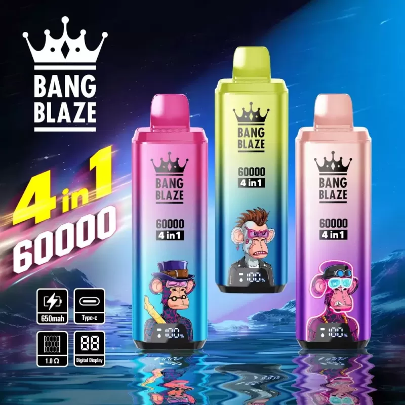 Bang Blaze 4 in 1 60000 – 60K Puffs 56ml E-liquid 650mAh Disposable Vape
