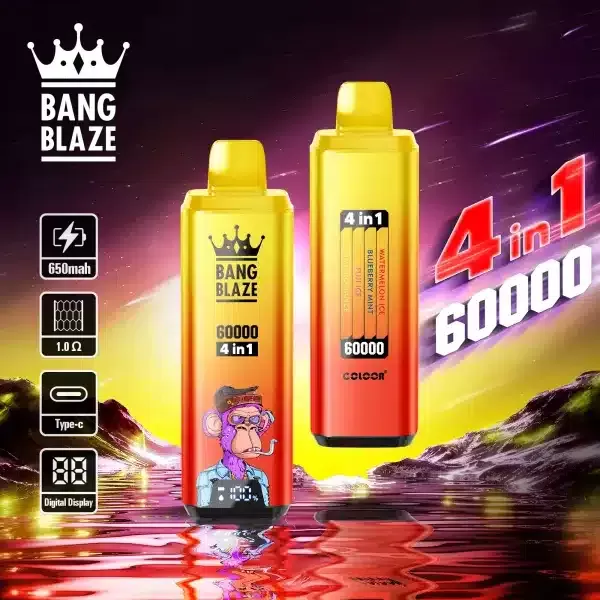 Bang Blaze 4 in 1 60000 – 60K Puffs 56ml E-liquid 650mAh Disposable Vape - Image 2