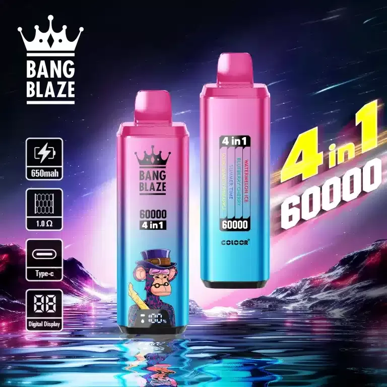 Bang Blaze 4 in 1 60000 – 60K Puffs 56ml E-liquid 650mAh Disposable Vape - Image 3