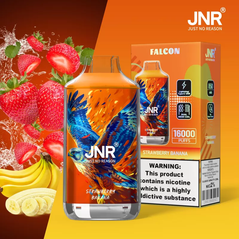 JNR Falcon 16000 – 16K Puffs 1Ω Mesh Coil Adjustable Airflow Disposable Vape Wholesale Price - Image 2