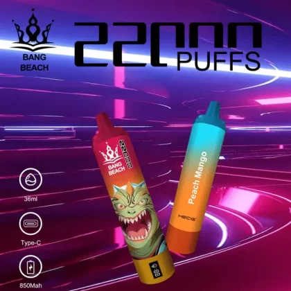 BANG BEACH 22000 – 22K Puffs 850mAh Adjustable Airflow Disposable Vape