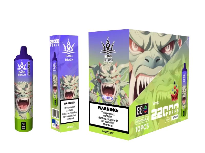 BANG BEACH 22000 – 22K Puffs 850mAh Adjustable Airflow Disposable Vape - Image 3