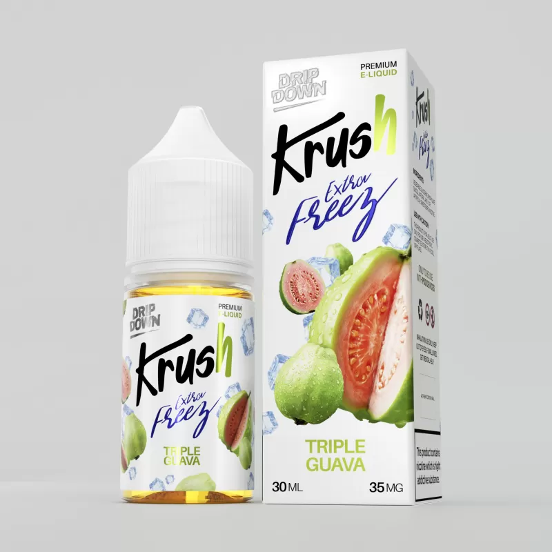Drip Down Krush Extra Freeze – Triple Guava 30ml (35/55 Mg)