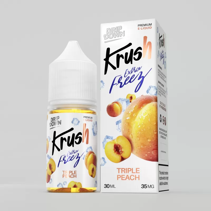 Drip Down Krush Extra Freeze – Triple Peach 30ml (35/55 Mg)
