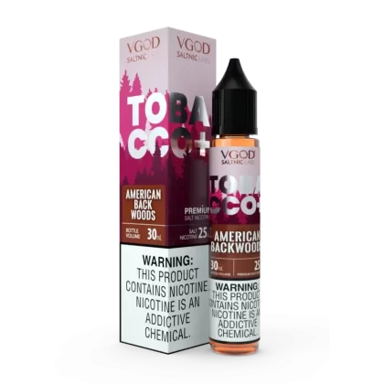 VGOD Tobacco Plus – American Backwoods 30ML (25/50 mg)
