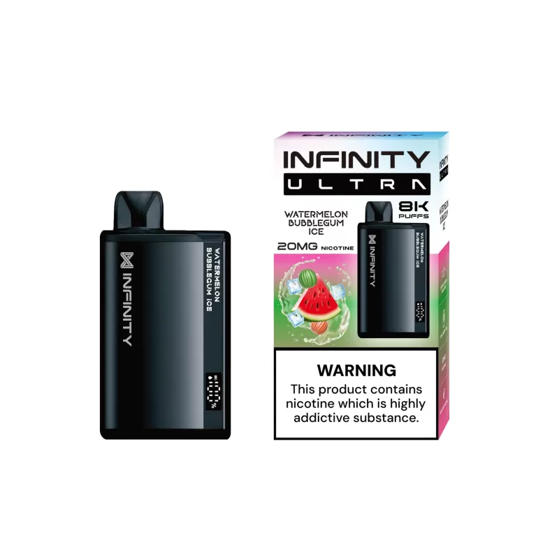 Infinity Ultra Disposable – Watermelon Bubblegum Ice 20/55mg (8000Puffs)