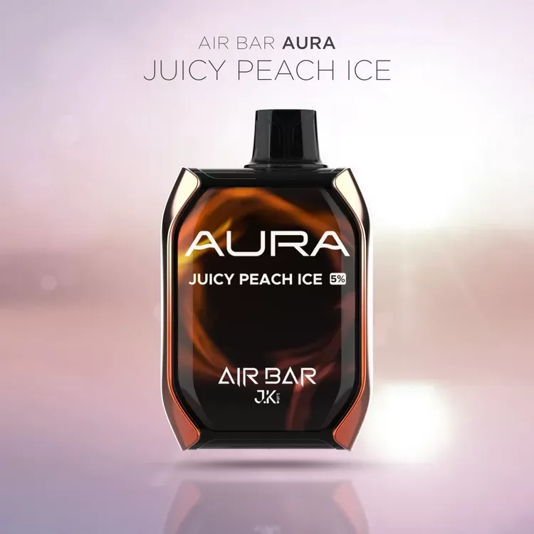 AirBar Aura Disposable Vape – Juicy Peach Ice 50mg (25000 Puffs)