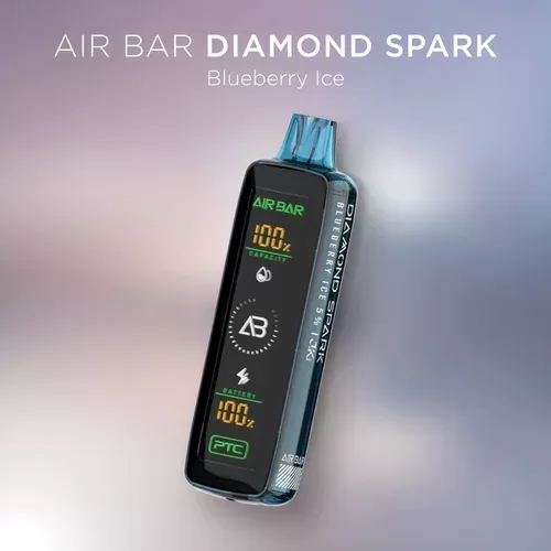 AirBar Diamond Spark Disposable Vape – Blueberry Ice 50mg (15000 Puffs) - Image 2