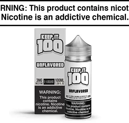 UNFLAVORED BY KEEP IT 100 100ML