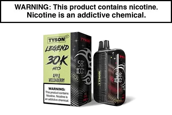 TYSON 2.0 LEGEND 30K DISPOSABLE VAPE – 30,000 PUFFS