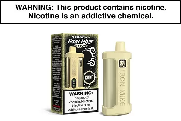 TYSON 2.0 IRON MIKE DISPOSABLE VAPE – 15,000 PUFFS - Image 2