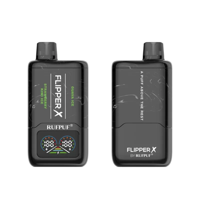 Rufpuf Flipper X Disposable – Strawberry Kiwi Ice + Guava Ice 20/40/50mg (20000Puffs)