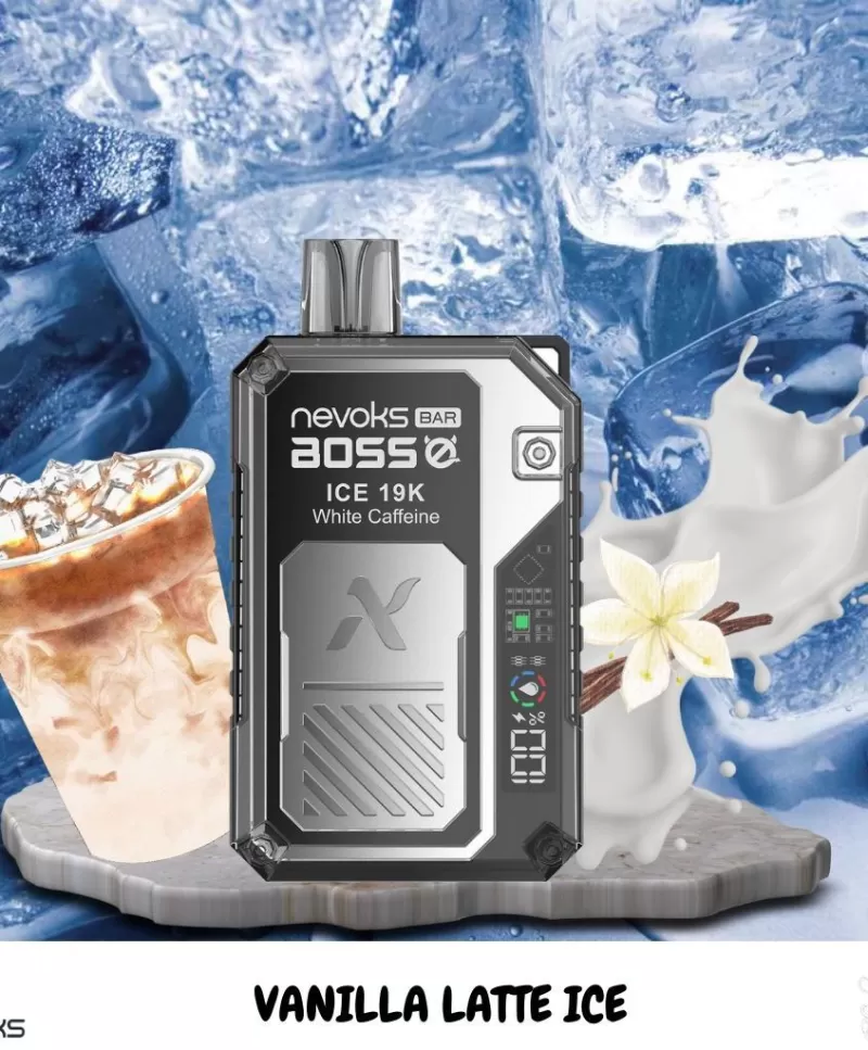 Nevoks Bar Boss Disposable – Vanilla Latte Ice 35mg (19000Puffs)