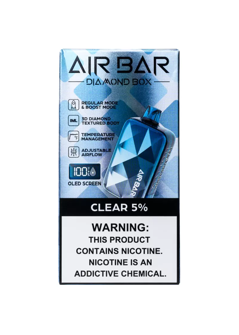AirBar Diamond Box Disposable-Clear 50mg (20000 Puffs) - Image 3