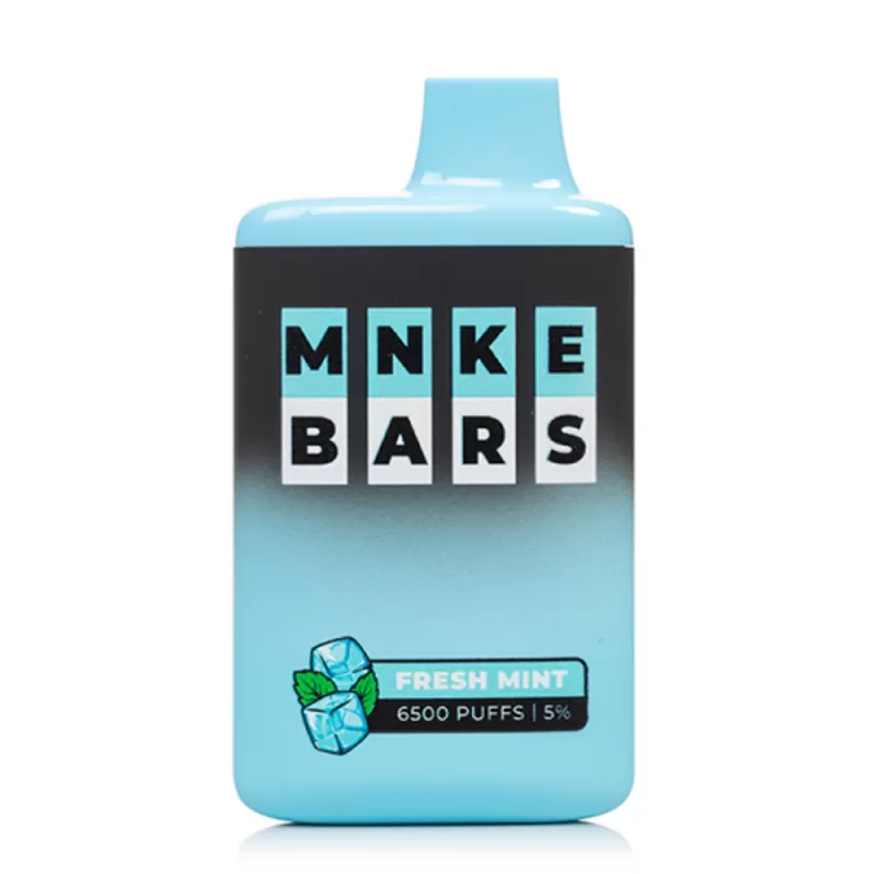 MNKE Bars Disposable 6500 Puffs– Fresh Mint (20/50mg) - Image 2