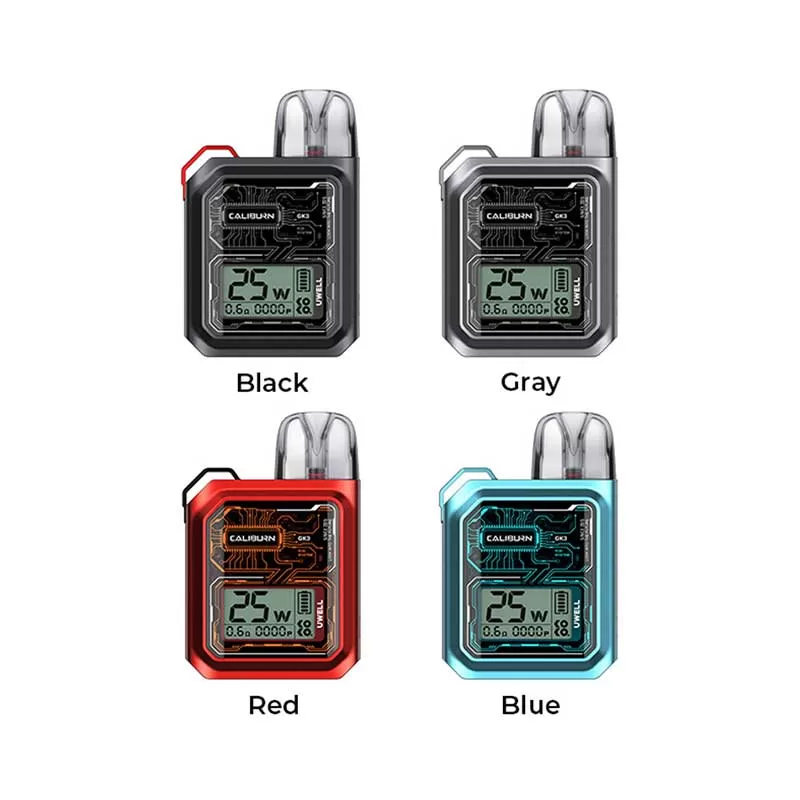 Uwell Caliburn GK3 Pod System 25Watts (900mAh) - Image 3