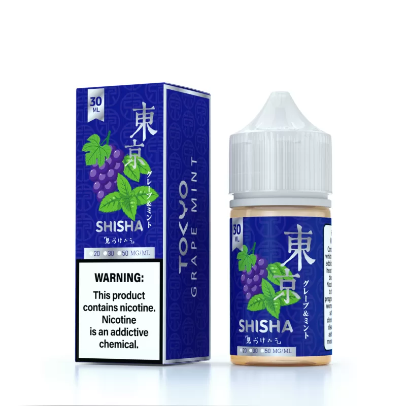 Tokyo Silver Shisha Series – Grape Mint 30 ml (20/30/50mg)