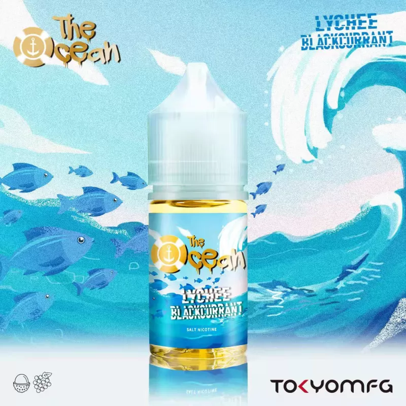 TOKYO OCEAN SALT NIC— LYCHEE BLACKCURRANT (35/50)mg