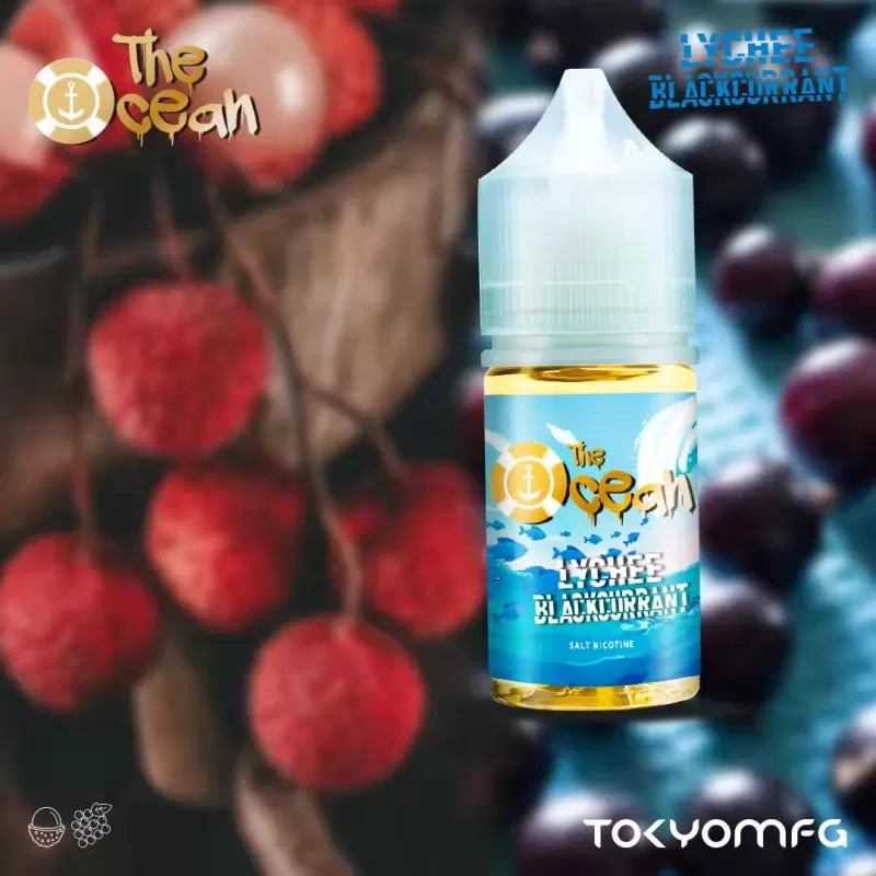 TOKYO OCEAN SALT NIC— LYCHEE BLACKCURRANT (35/50)mg - Image 2