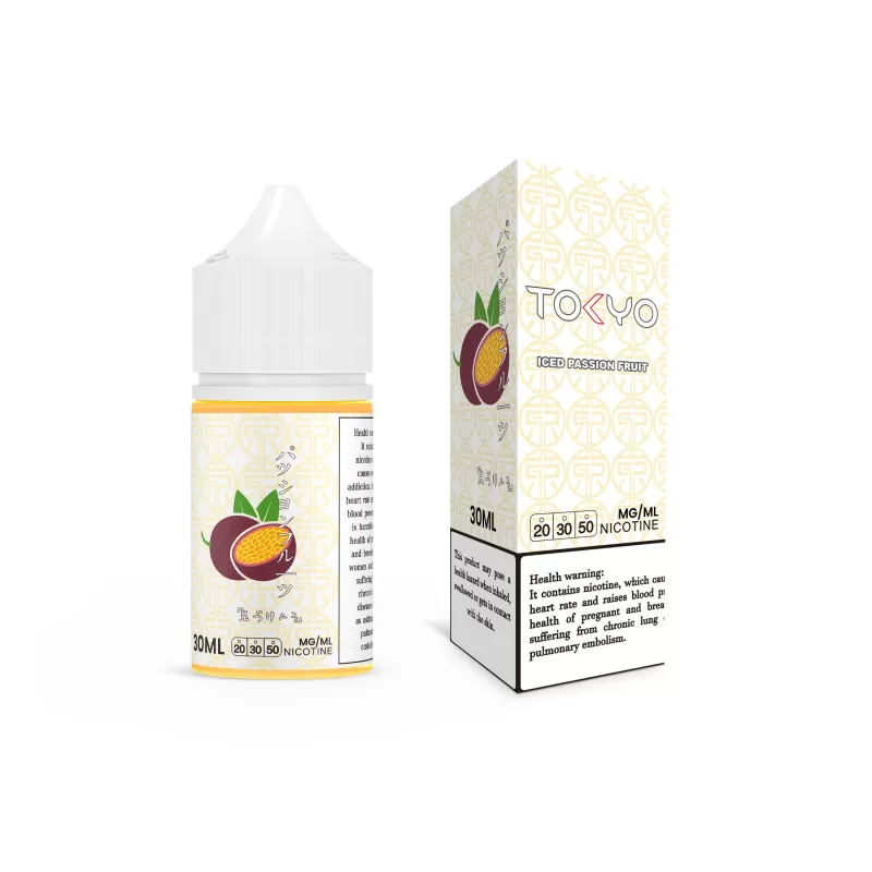 TOKYO NIC SALTS – ICED PASSION FRUIT (20/30/50/60)mg - Image 2