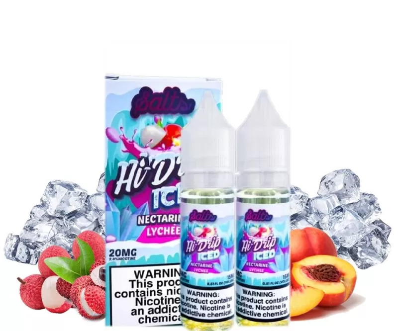ICED NECTARINE LYCHEE HI-DRIP SALTS 30ML
