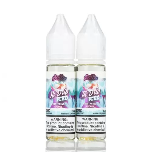 ICED NECTARINE LYCHEE HI-DRIP SALTS 30ML - Image 3