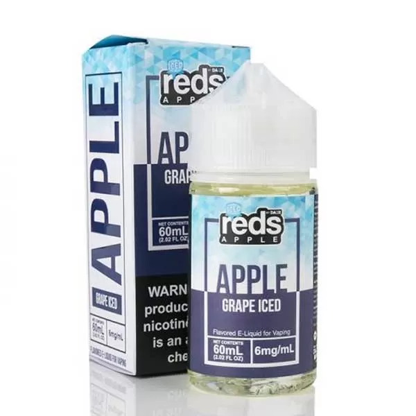 ICED GRAPE RED’S APPLE E-JUICE 7 DAZE 60ML – 3MG – 6MG – 12MG