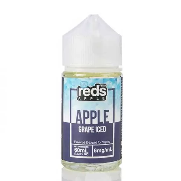 ICED GRAPE RED’S APPLE E-JUICE 7 DAZE 60ML – 3MG – 6MG – 12MG - Image 2