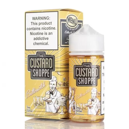 BUTTERSCOTCH THE CUSTARD SHOPPE E-LIQUID 100ML – 3MG