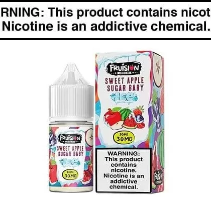 SWEET APPLE SUGAR BABY ICE BY FRUISION SALTS 30ML