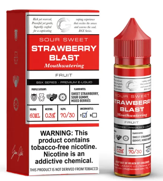 STRAWNANA ICE BY GLAS BASIX ICE 60ML