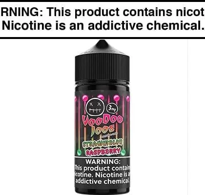 STRAWMELON RASPBERRY BY VOODOO JUICE 100ML