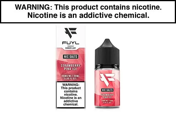 STRAWBERRY PINA ICE BY FUYL NIC SALTS 30ML