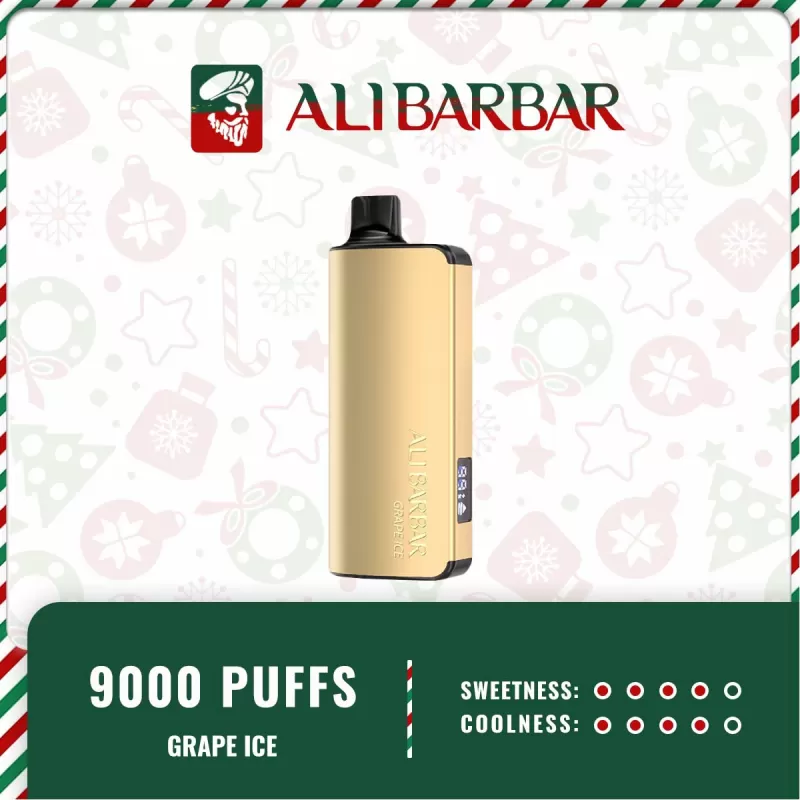 Alibarbar Ingot 9000 Puffs – Grape Ice