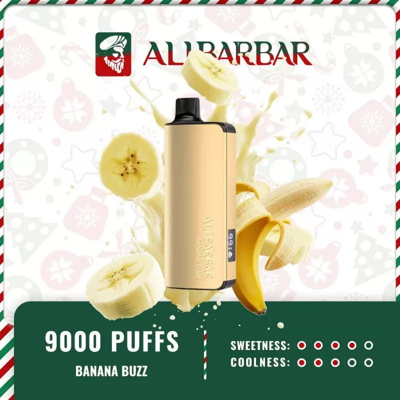 Alibarbar Ingot 9000 Puffs – Banana Buzz Ice - Image 2