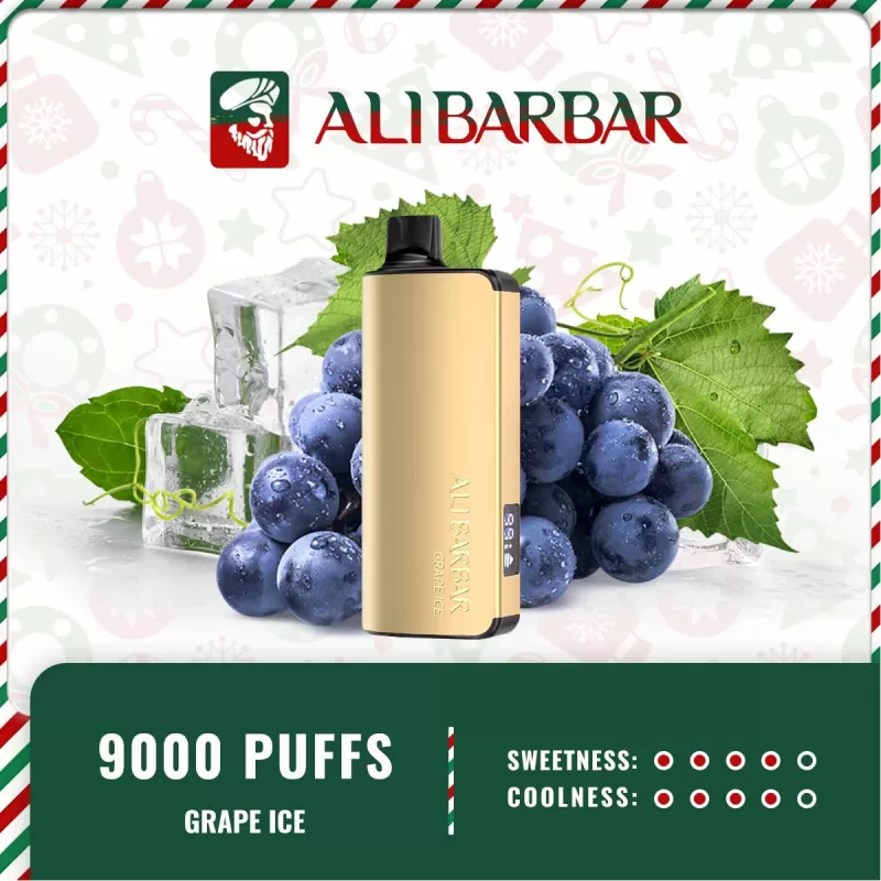 Alibarbar Ingot 9000 Puffs – Grape Ice - Image 2
