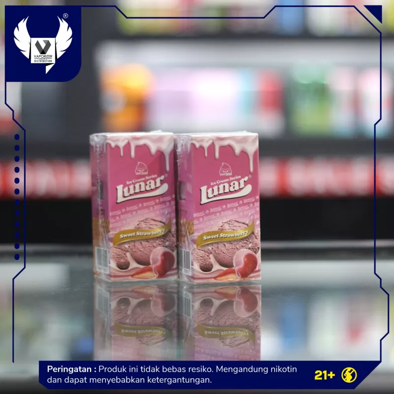 LUNAR ICE CREAM FREEBASE – STRAWBERRY 60ML