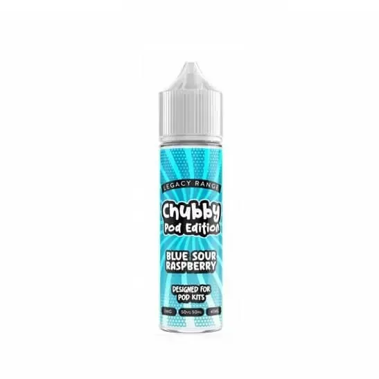Chubby Pod Blue Sour Raspberry | 40 ML Shortfill - 40 ml. | 60 ml. / Chubby Pod / Sur Blue Raspberry / Shortfills 70/30