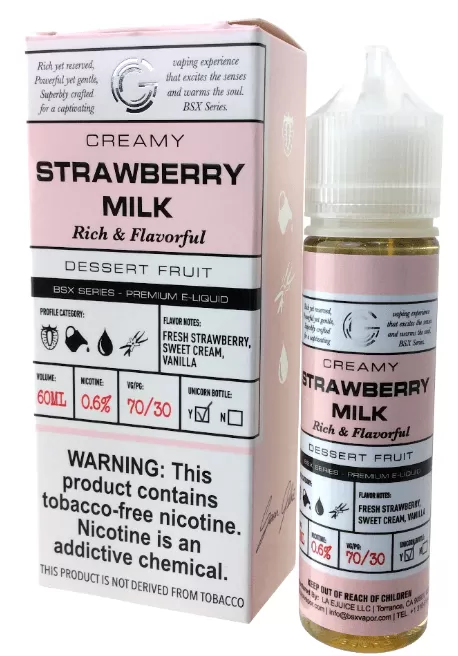 STRAWBERRY MILK BY GLAS BASIX SERIES 60ML